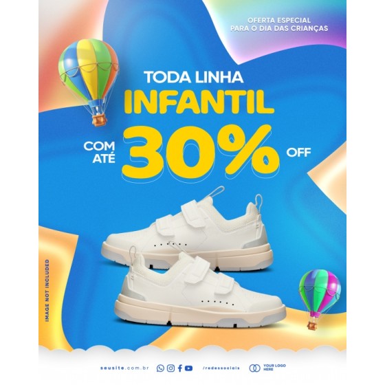Casual Sneakers Discount Poster PSD Material for Sports Shoes Design